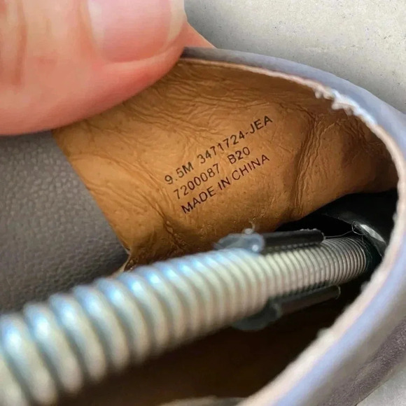 Frye Womens Reina Jea Western Ankle Boots Nubuck Leather Gray Zip Up Size 9.5 - Picture 12 of 13